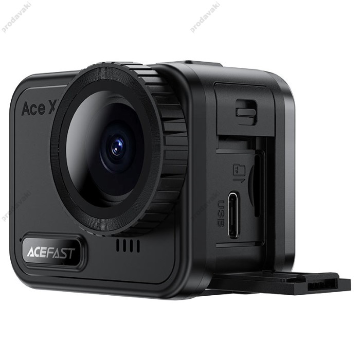 Екшн-камера ACEFAST X1 Waterproof Action Camera Sony IMX386 4K Wi-Fi 2.1" Black
